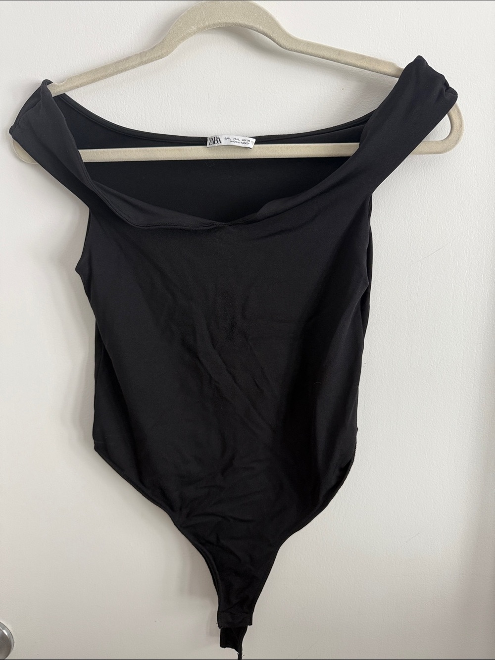 ZARA Black Off-Shoulder Bodysuit